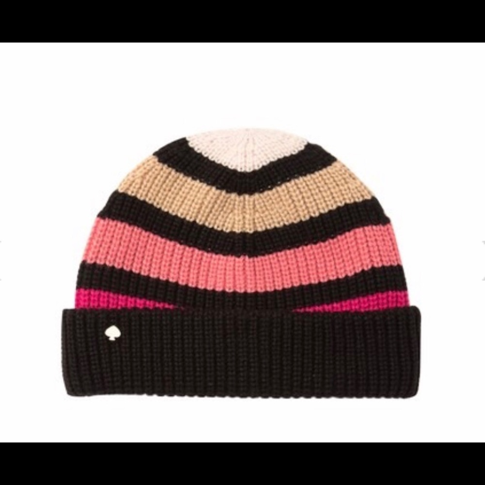 Kate Spade ♠️ NY - Wide Stripe Beanie.